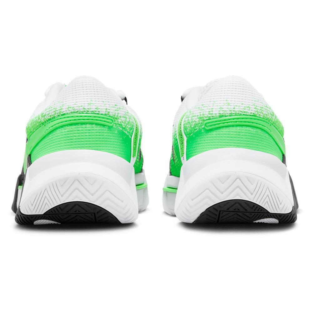 Women's Zoom GP Challenge 1 Tennis Shoes White and Poison Green - Bell Racket Store