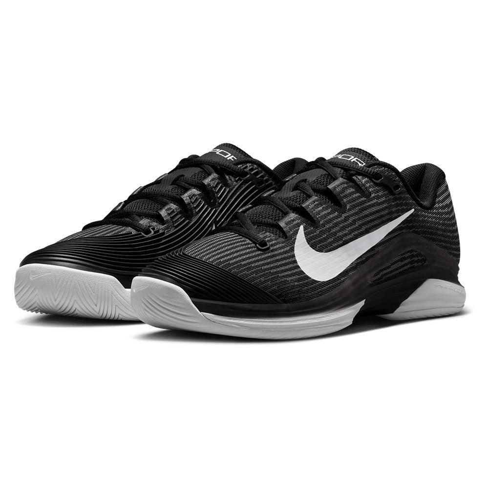 Women's Zoom Vapor 12 Tennis Shoes Black and White - Bell Racket Store