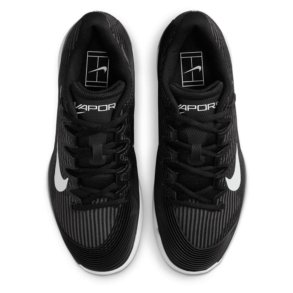 Women's Zoom Vapor 12 Tennis Shoes Black and White - Bell Racket Store