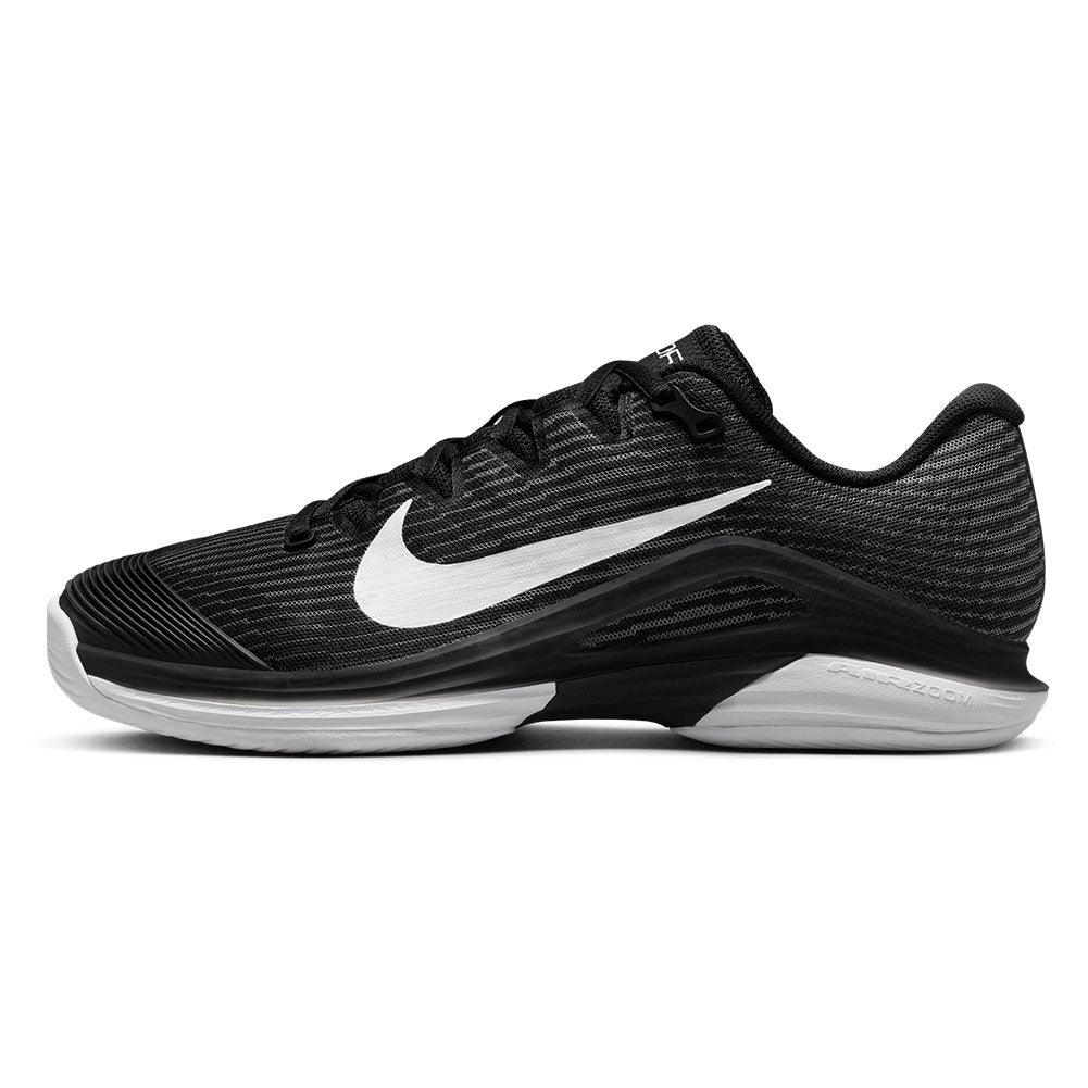 Women's Zoom Vapor 12 Tennis Shoes Black and White - Bell Racket Store