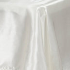 Satin Rectangular 60"x126" Tablecloth Ivory - Smooth and Lustrous Table Cover