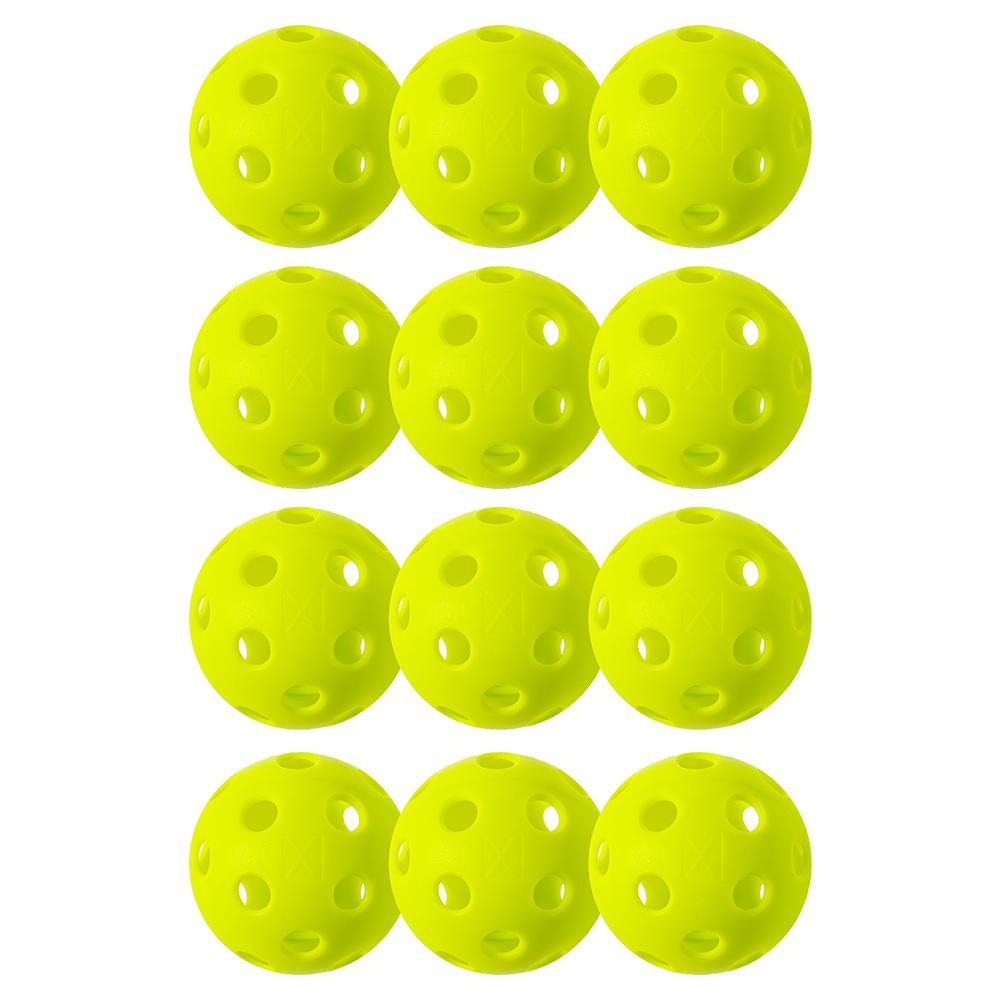 X - 26 Indoor Pickleballs 12 Pack Lime Green - Bell Racket Store