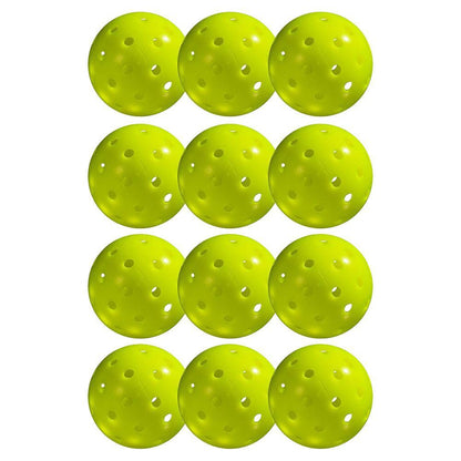 X - 40 Outdoor Pickleballs 12 Pack Optic - Bell Racket Store