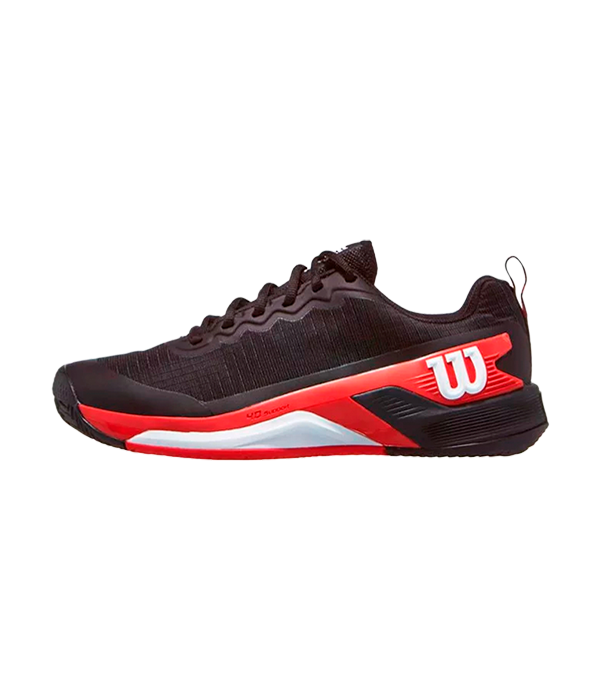 Wilson Rush Pro 4.5 Clay Black/Infrared/White 2025 Padel Shoes Zapatillas Wilson